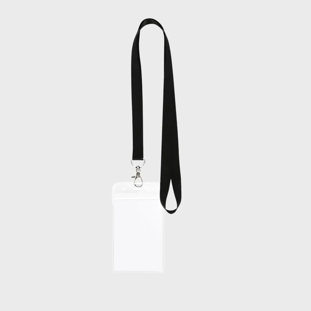 Lanyard and holder set