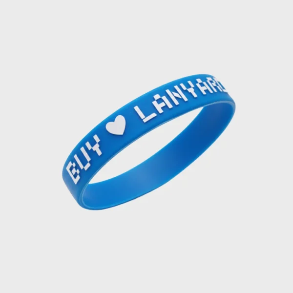 Embossed custom wristband