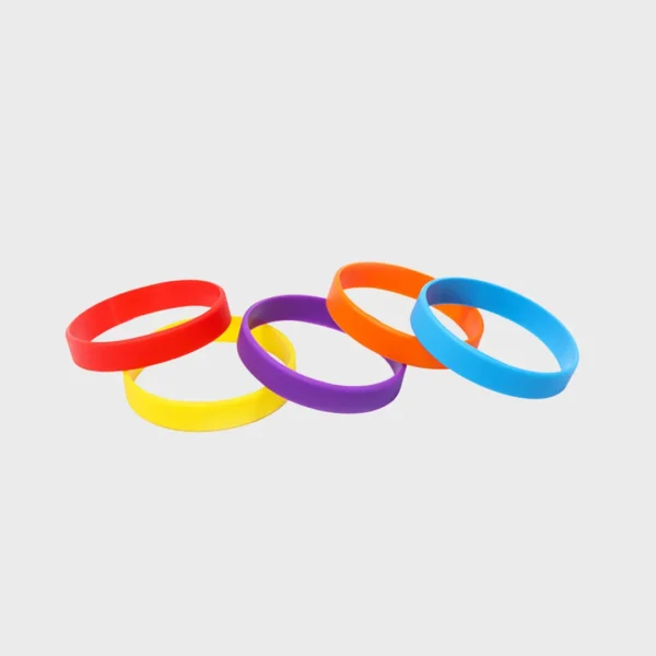 Plain silicone wristband